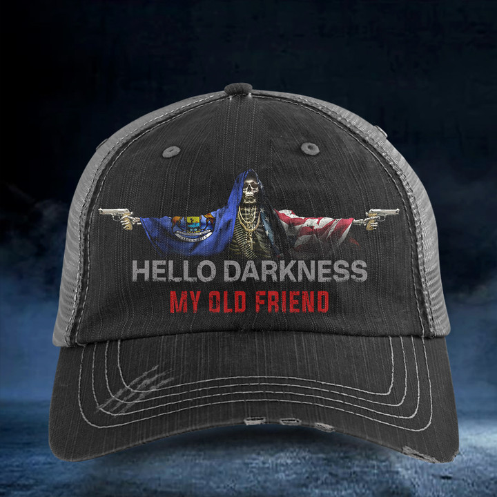 Michigan Hat Hello Darkness My Old Friend