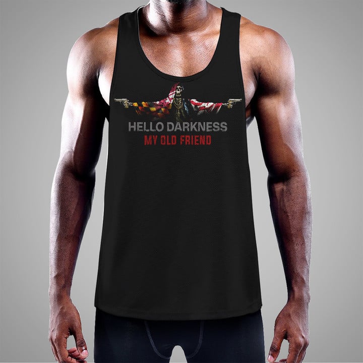 Maryland Tank Top Hello Darkness My Old Friend