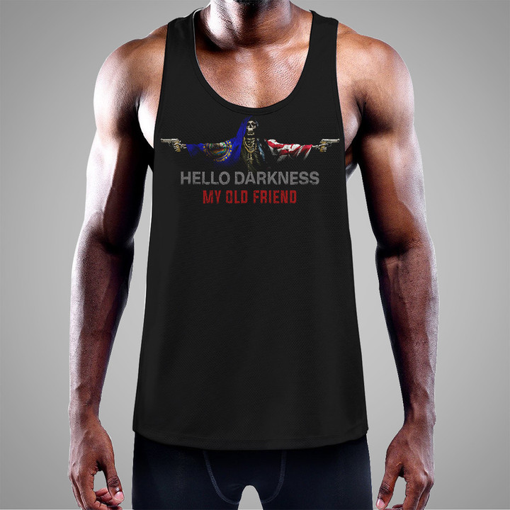 New Hampshire Tank Top Hello Darkness My Old Friend