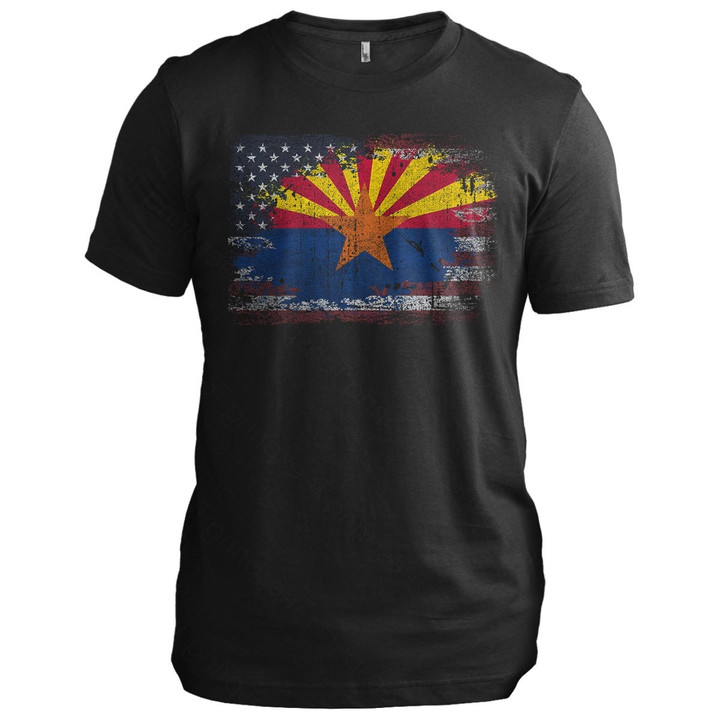 Arizona USA Flag Arizona T-Shirt Patriotic Tee Shirts Present Ideas For Dad