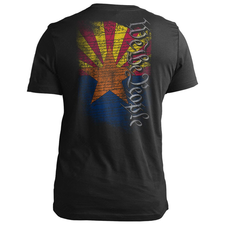 Arizona We The People Arizona T-Shirt Gun Rights Patriotic Apparel Gifts For Male