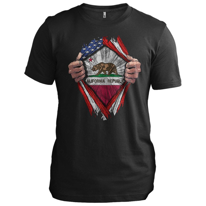 California Super Patriot California T-Shirt Best Patriotic Shirts Best Cousin Gifts