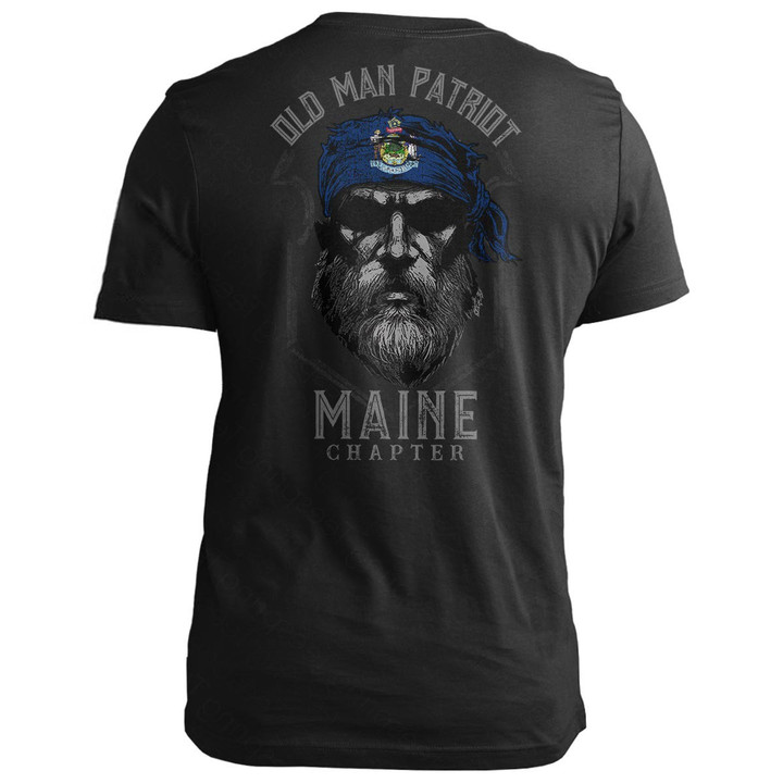 Maine Old Man Patriot Maine T-Shirt Target Patriotic Shirts Gift Ideas For Dad