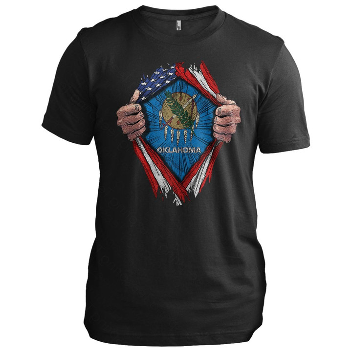 Oklahoma Super Patriot Oklahoma T-Shirt Patriotic Clothing Birthday Present For Boyfriend