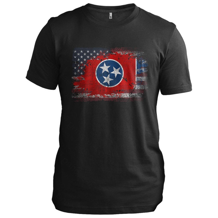 Tennessee USA Flag Vintage Tennessee T-Shirt Mens Patriotic Clothing Good Gifts For Boyfriend
