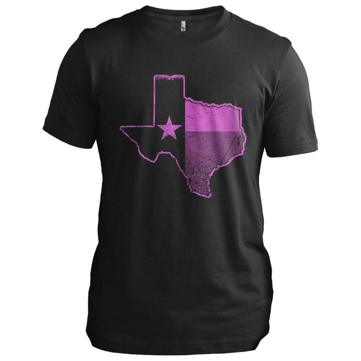 Texas Breast Cancer Awareness Texas T-Shirt Breast Cancer Apparel Gifts For Lady Texans