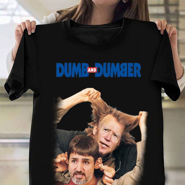 Fck Biden And Trudeau T-Shirt Funny Design Political Clothing Men Women