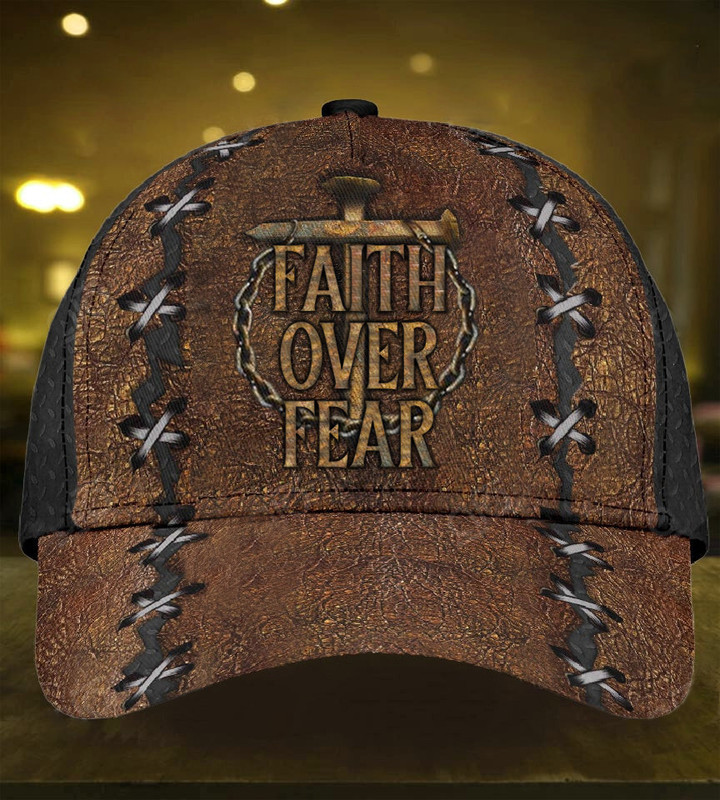Faith Over Fear Hat Old Vintage Christian Hats Gift Ideas For Boyfriend