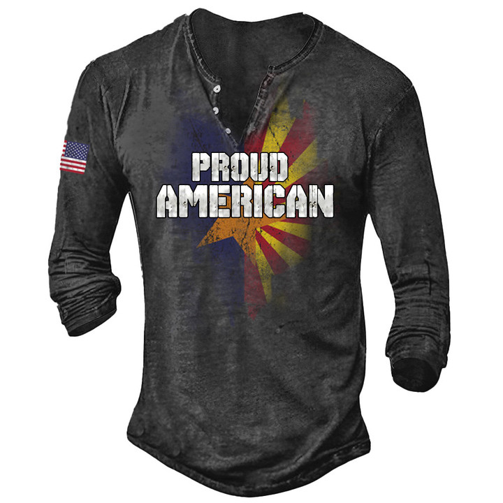Arizona Flag Long Sleevee Proud American Shirt