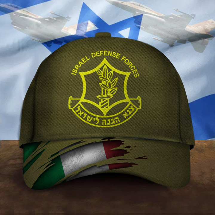Italy I Stand With Israel Hat Israel Defense Forces Hat Israeli Military Cap For Supporters