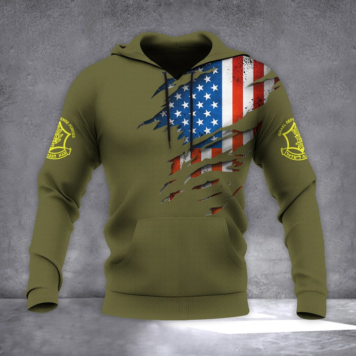 Israel Defense Forces Hoodie Israeli Military Hoodie Usa I Stand With Israel Clothing Gift