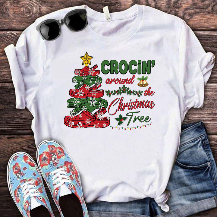Crocin Around The Christmas Tree T-Shirt Adult Christmas Shirts Gifts For Teenage Girls
