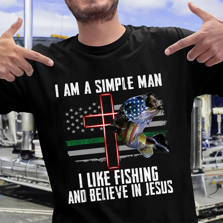I Am A Simple Veteran I Like Fishing Shirt Veteran Gifts For Fishing Lovers For Him