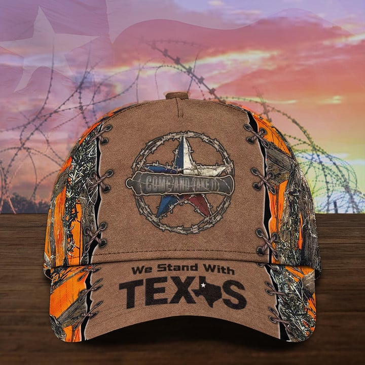 We Stand With Texas Hat Come And Take It Camo Hat Support Texas Cap