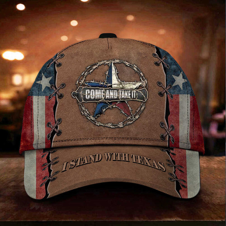 Come And Take It Razor Wire Hat I Stand With Texas Hat Texas Flag Cap Gifts For Supporters