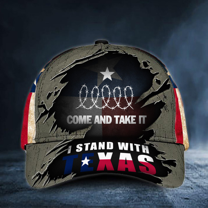 I Stand With Texas Hat Come Take It Barbed Wire Hat Support Texas Cap For Men