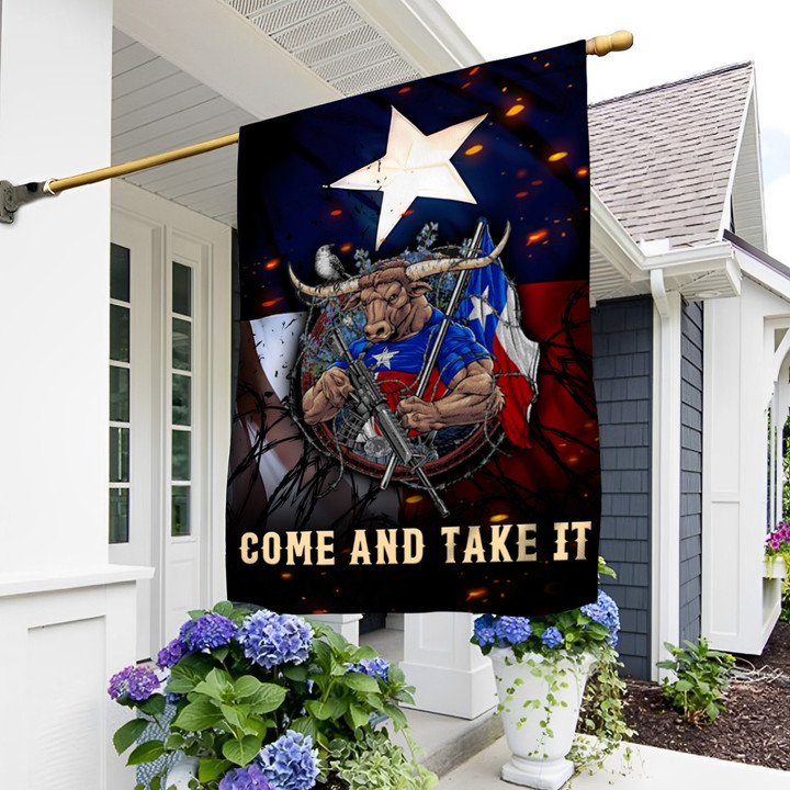 Come And Take It Razor Wire Flag I Stand With Texas Flag Longhorns Texas Strong Merch