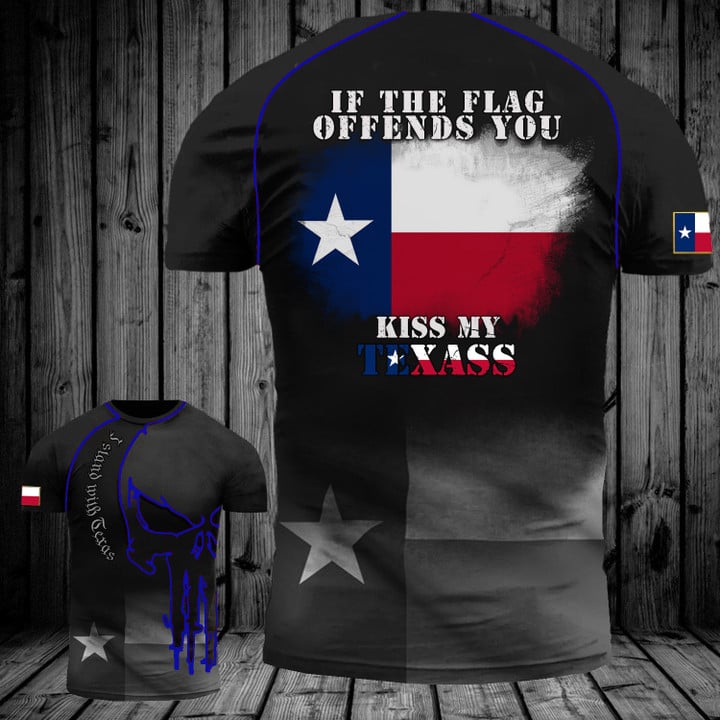 I Stand With Texas Shirt If The Flag Offend You Kiss My Texas T-Shirt Patriotic Clothing