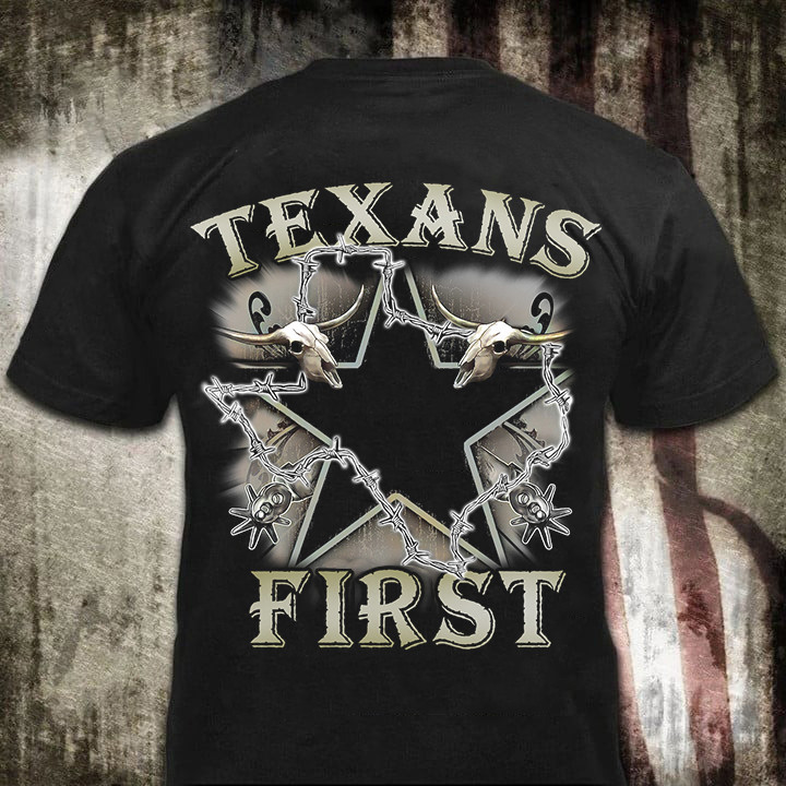 Texans First Shirt I Stand With Texas T-Shirt Longhorns Come And Take It Razor Wire Merch
