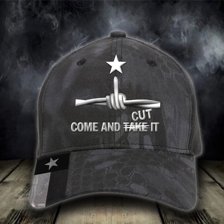 Come And Take Cut It Razor Wire Texas Hat Middle Finger Barbed Wire I Stand With Texas Hat