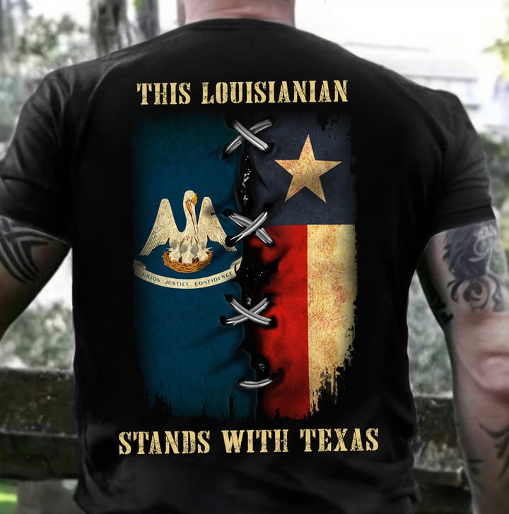 This Louisianian Stands With Texas Hoodie Louisiana Support Texas Hoodie Merch