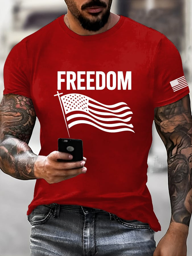 Charlie Kirk Freedom T-Shirt Live Free Charlie Kirk Shirt Freedom Merch Clothing