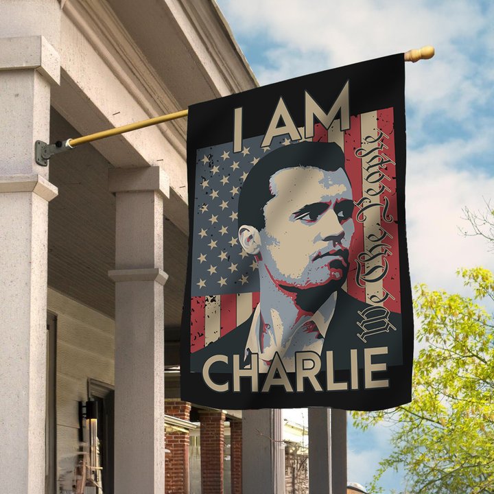 Charlie Kirk TPUSA Flag I Am Charlie Kirk We The People Turning Point USA Merch