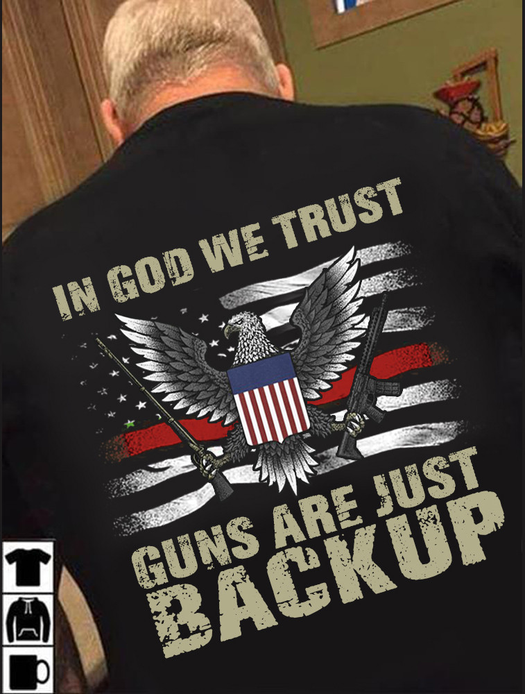 Engraved In GOD WE Trust Guns Are Backup Car Tag Diamond Etched License Plate