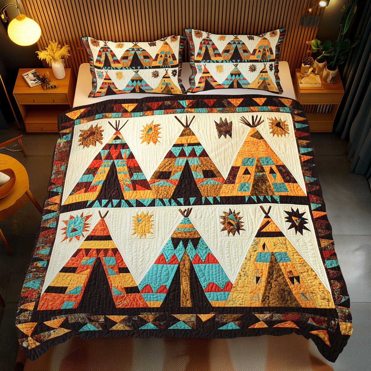 Native American Quilt Bedding Set Star Native American Quilt Bedding ...