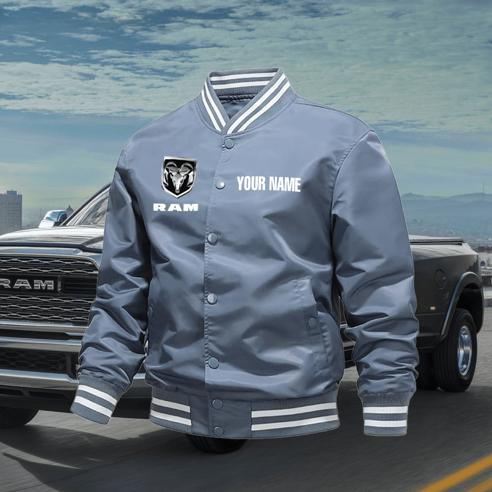 Perth Rams Jacket Ram Truck Baseball Jacket: Custom Name & Unique Design - CruzeOn