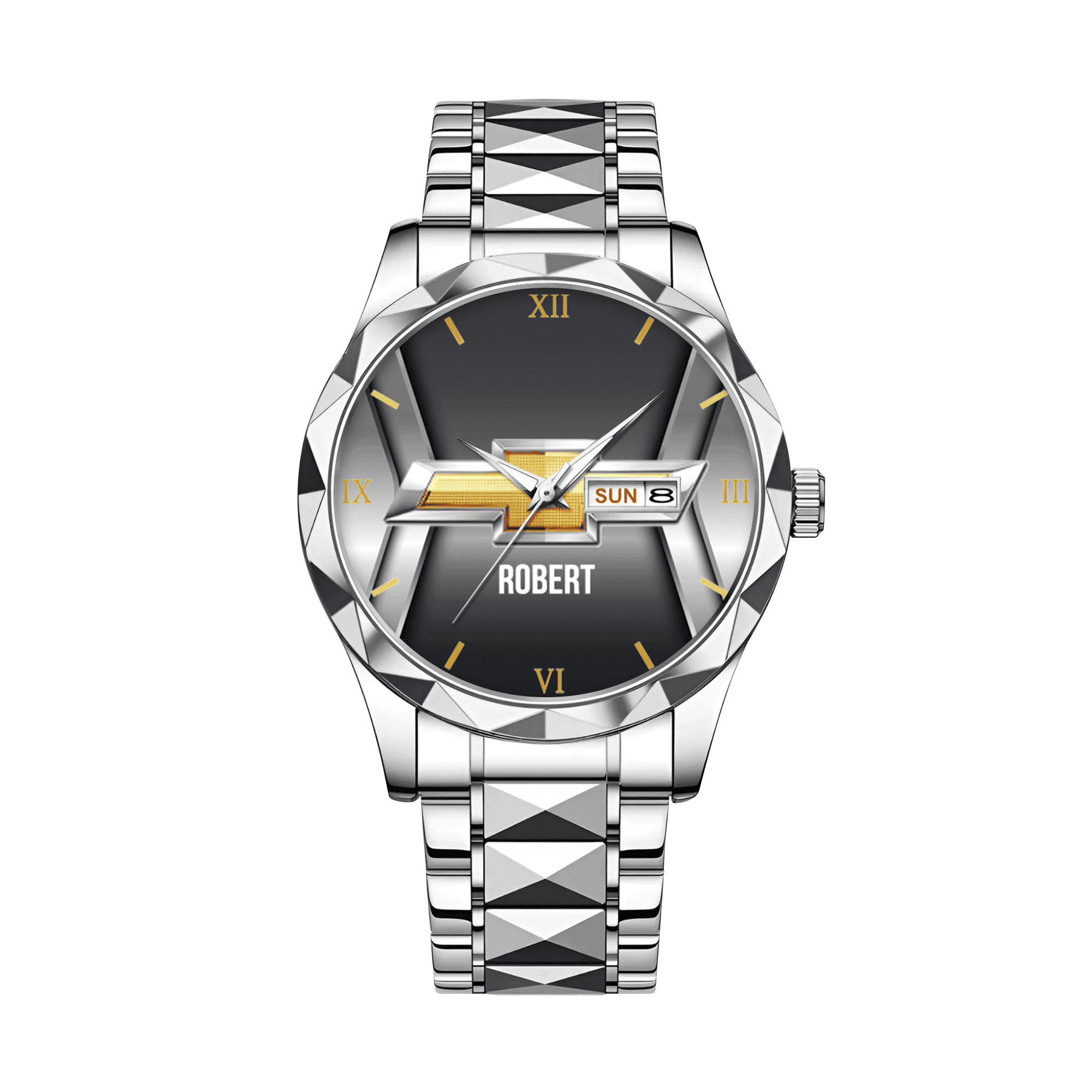 Chevy Quartz Timepiece – Luxury Alloy Watch with Optional Name ...