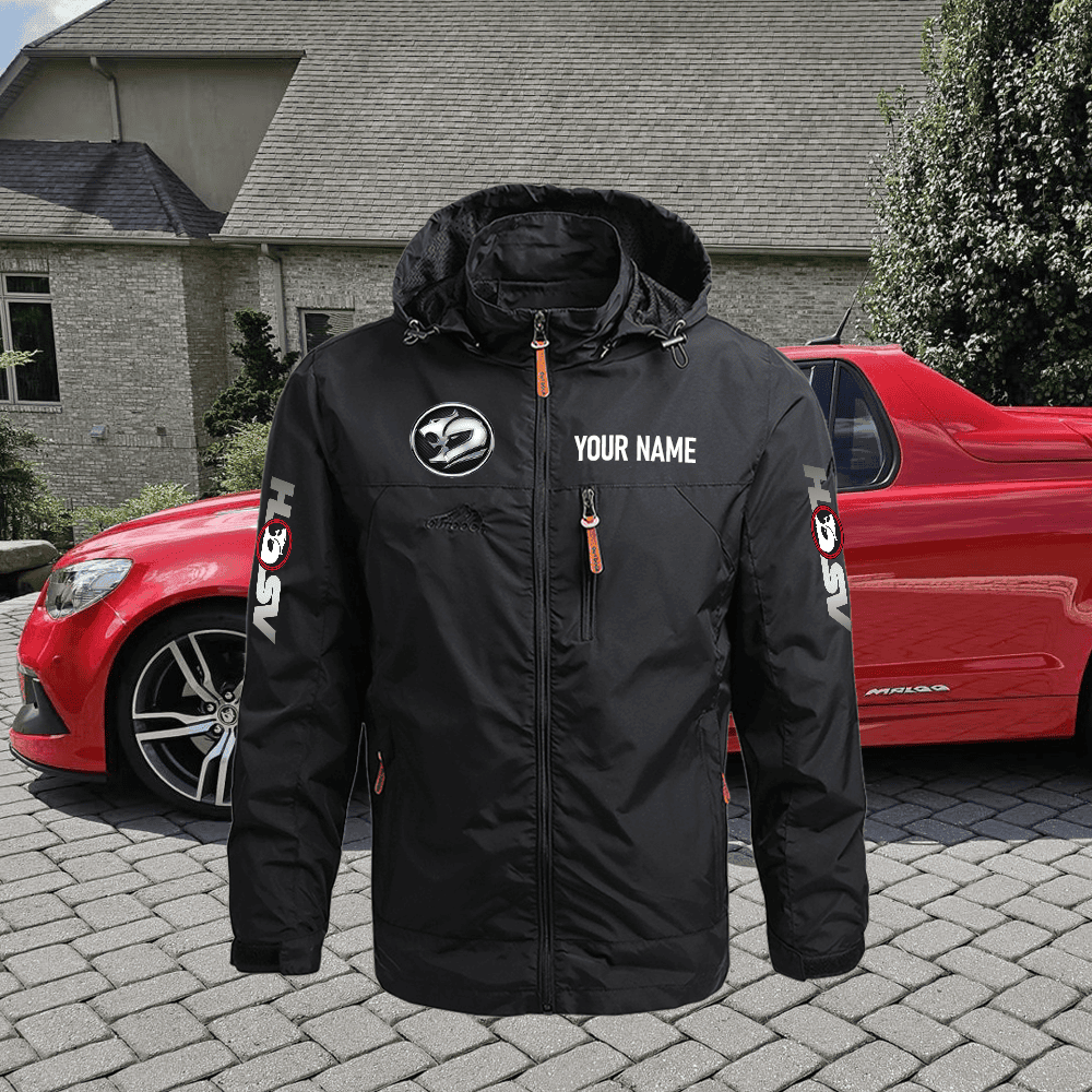HSV Custom Name Hardshell Jacket – Holden Special Vehicles Waterproof ...