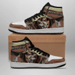 Eren Jeager And Titan Attack On Titan Anime Air Jordan Shoes Sport Sneakers