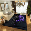 Black Panther Ver5 Rug, Living Room And Bedroom Rug - Home Decor - Indoor Outdoor Rugs
