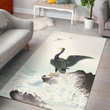 Red Mask Cormorant On Rock Rug Living room and Bedroom Rug Family Gift US Decor