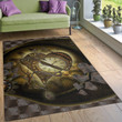Awesome Steampunk Heart Instrument Area Rug Living Room Rug Halloween Gift