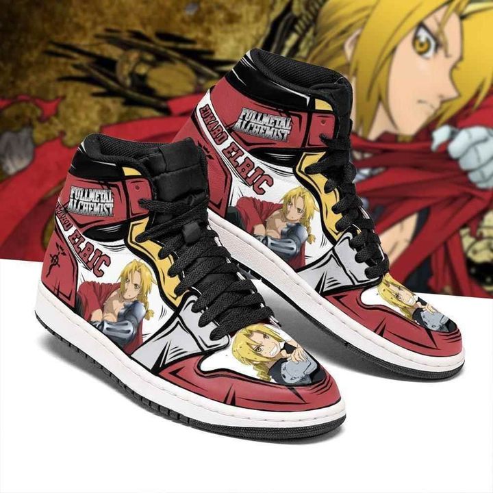 Edward Elric Fullmetal Alchemist Anime Air Jordan 2021 Shoes Sport Sneakers