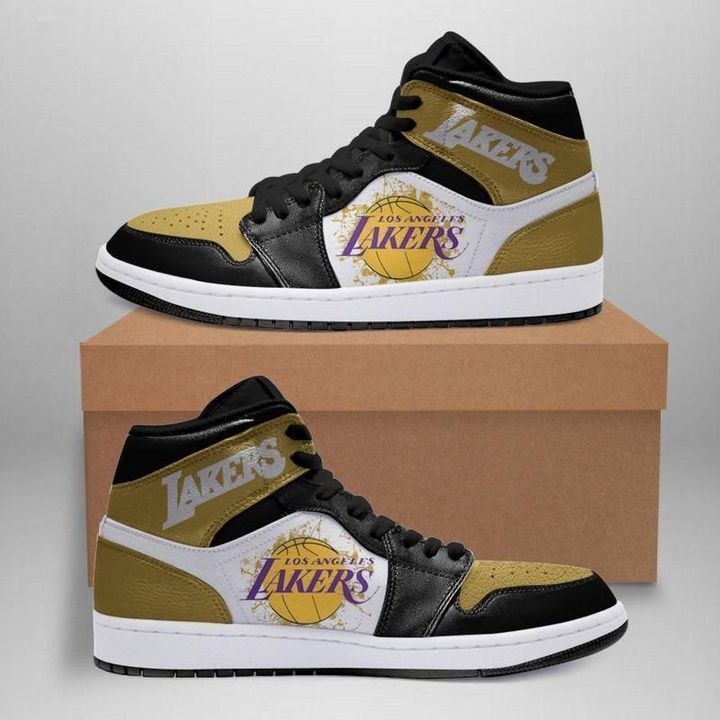 Los Angeles Lakers 2 Nba Air Jordan Shoes Sport Sneakers