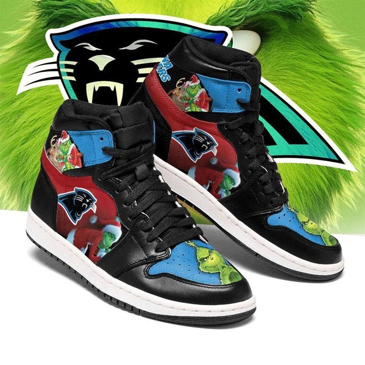 The Grinch Carolina Panthers Nfl Air Jordan Shoes Sport Sneaker Boots Shoes