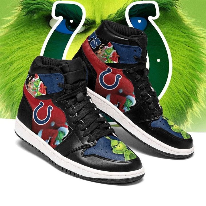 The Grinch Indianapolis Colts Nfl Air Jordan Shoes Sport Sneaker Boots Shoes