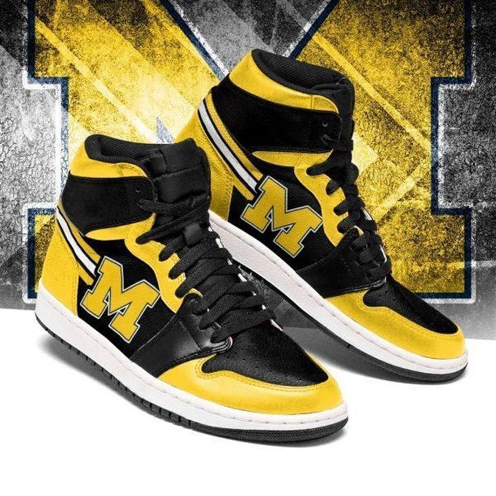 Michigan Wolverines Ncaa Air Jordan Shoes Sport Sneakers