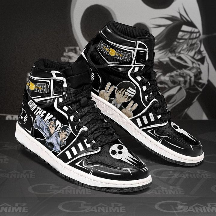 Death The Kid Soul Eater Custom Anime Mn11 Air Jordan Shoes Sport Sneakers