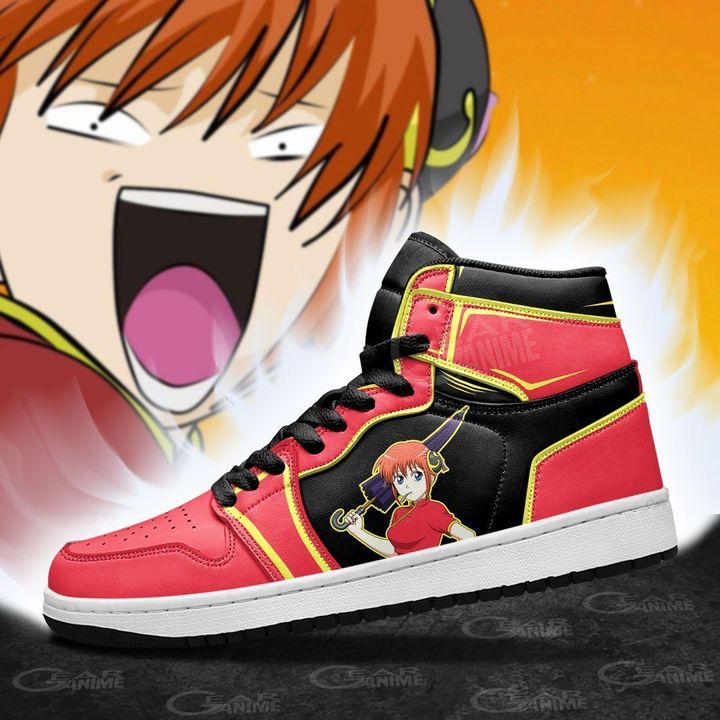 Kagura Gintama Custom Anime Air Jordan Shoes Sport Sneakers