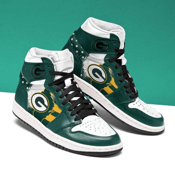 Green Bay Packers Men Air Jordan Unique Football Custom Shoes Sport Sneakers