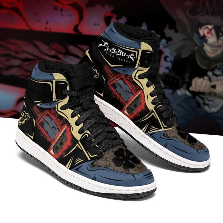 Black Clover Asta Boots Grimoire Sword Anime Air Jordan Shoes Sport Sneakers