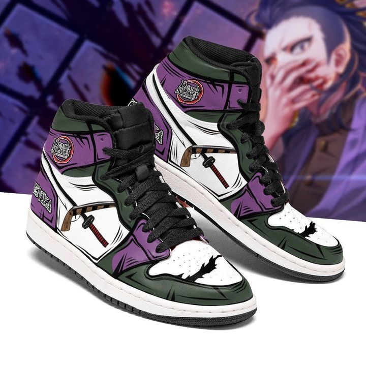 Genja Costume Demon Slayer Sneakers Anime Air Jordan Shoes Sport