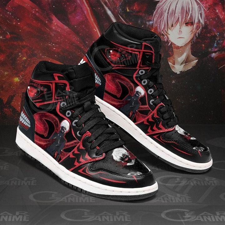 Ken Kaneki Kagune Tokyo Ghoul Custom Anime Air Jordan Shoes Sport Sneakers