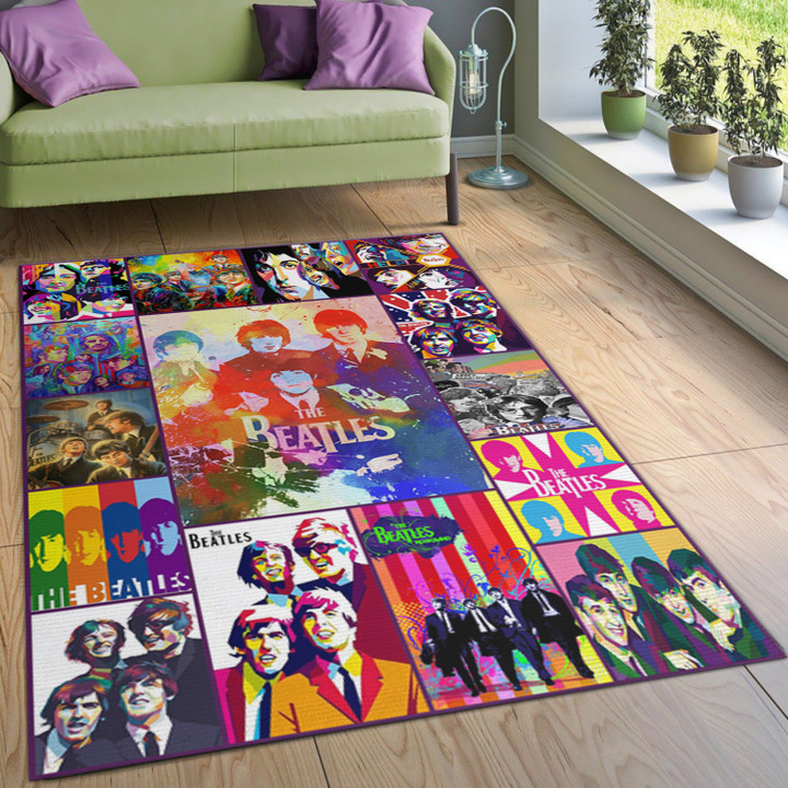 The Beatles Style 4 Living Rooms Area Rug Living Room Rug Family Gift US Decor