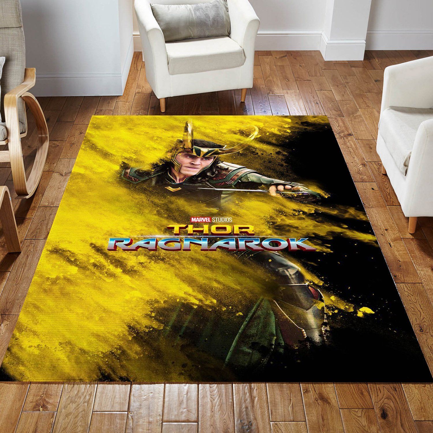 Thor Ragnarok Loki Area Rug Carpet, Bedroom, Home Decor Floor Decor - Indoor Outdoor Rugs 3