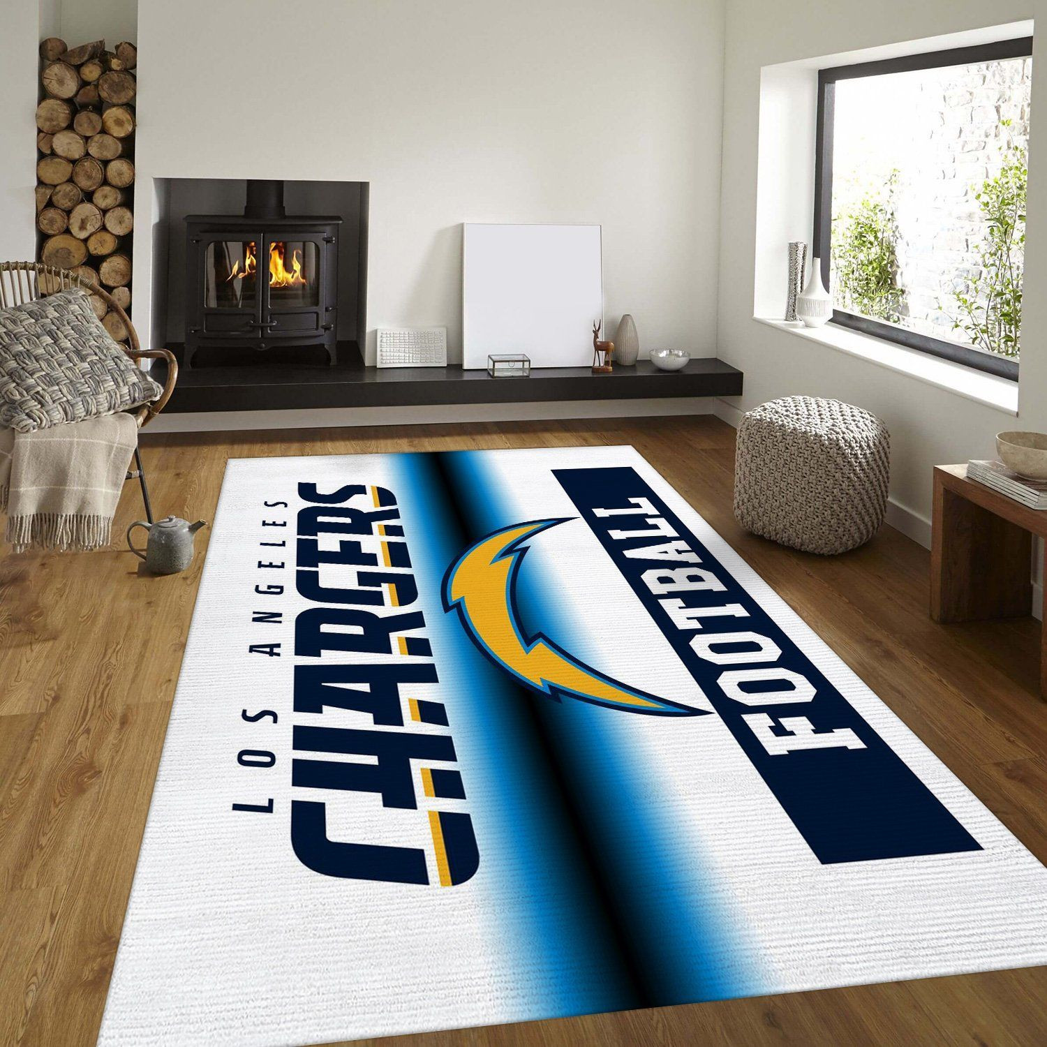 Los Angeles Chargers Nfl Area Rug Living Room Rug Home US Decor - Indoor Outdoor Rugs 3